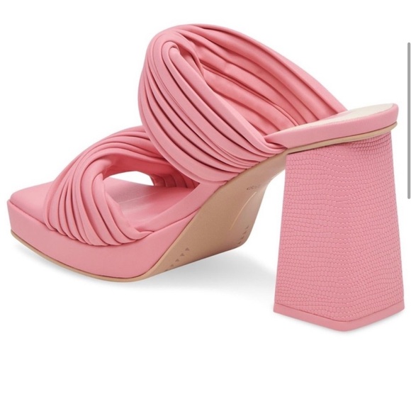 Dolce Vita Altin Platform Slide Sandal Pink Stella New No Box - Picture 3 of 8